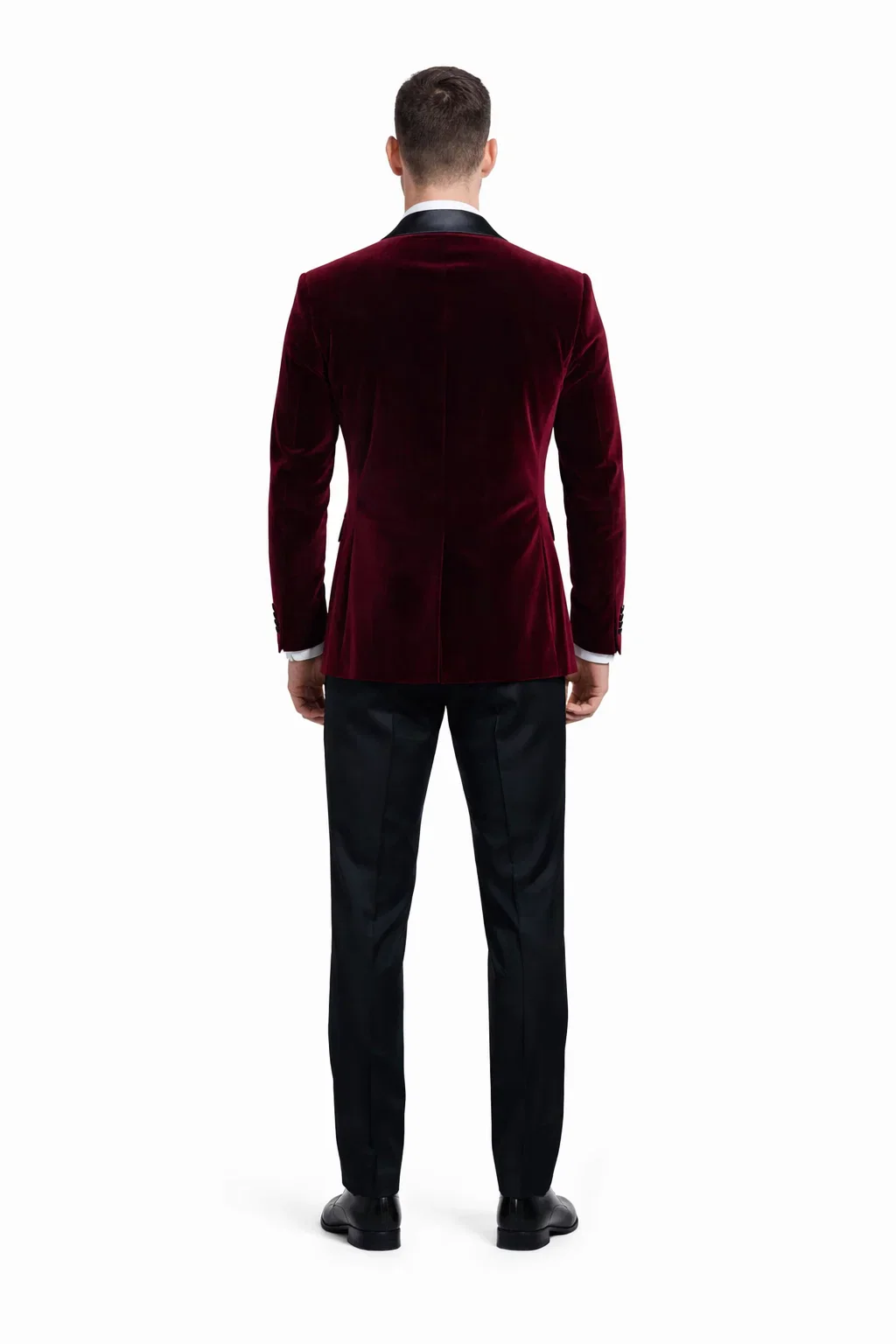 Men'S Burgundy ~ Wine ~ Maroon Color Big And Tall Blazers Cheap Priced Velvet ~ Velour Clearance Blazer / Sport Coat - Image 2