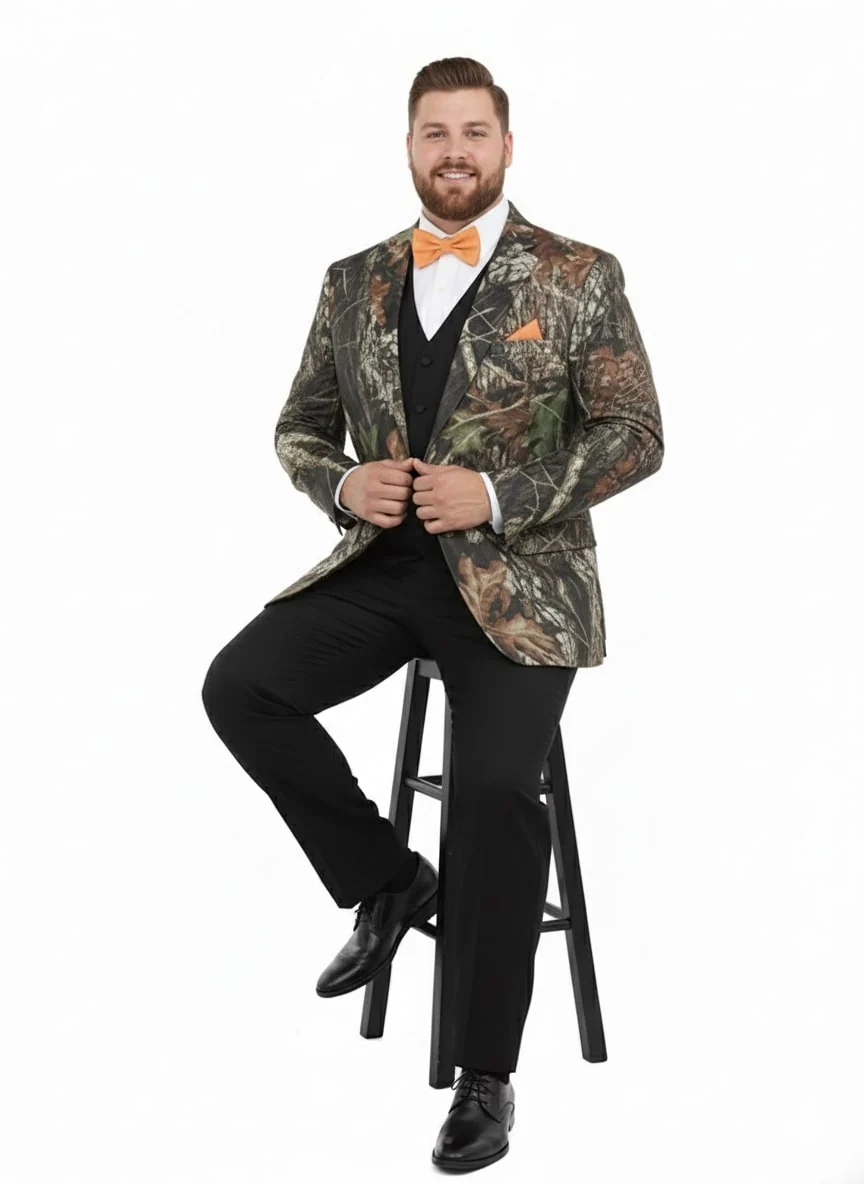Mens Camo Sport Jacket - Camouflage Blazer - Camo Sport Coat in Green and Brown Color - Image 6