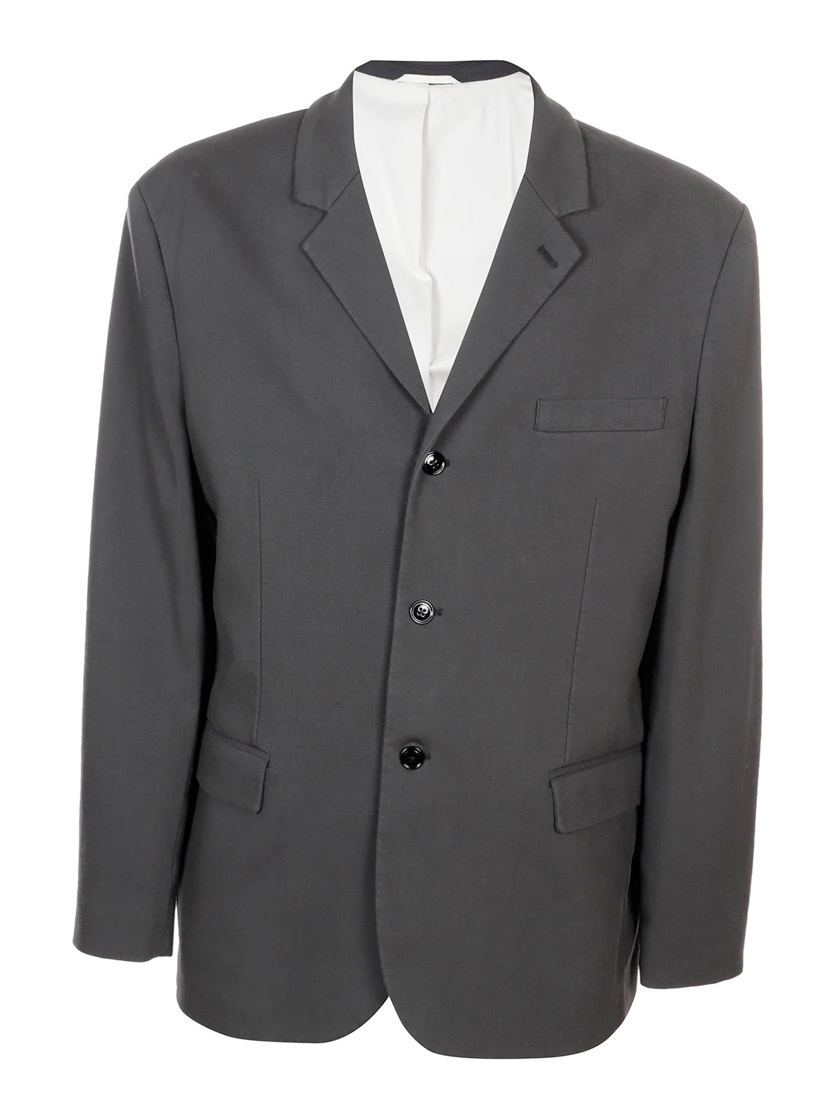 Mens Charcoal Grey Three Buttons Western Blazer – Classic Fit Cowboy Style Three Button Formal Dress Jacket - Image 17