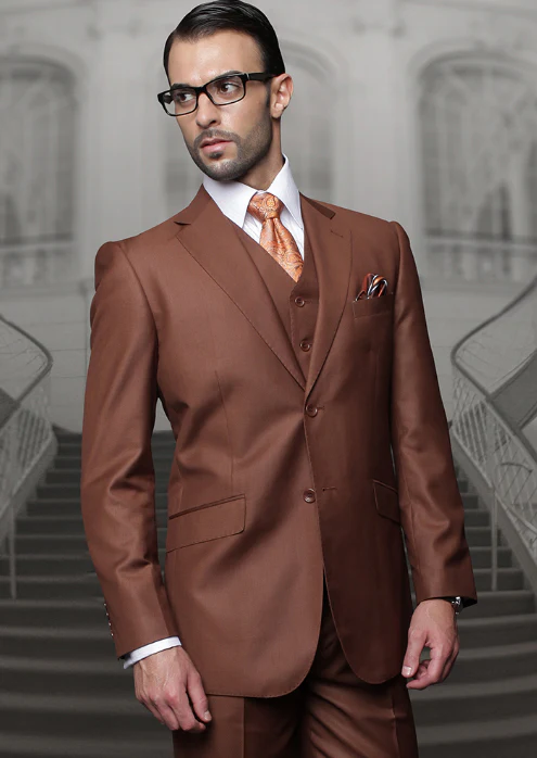 Men's Copper Suit Plus Size Men's Suits For Big Guys