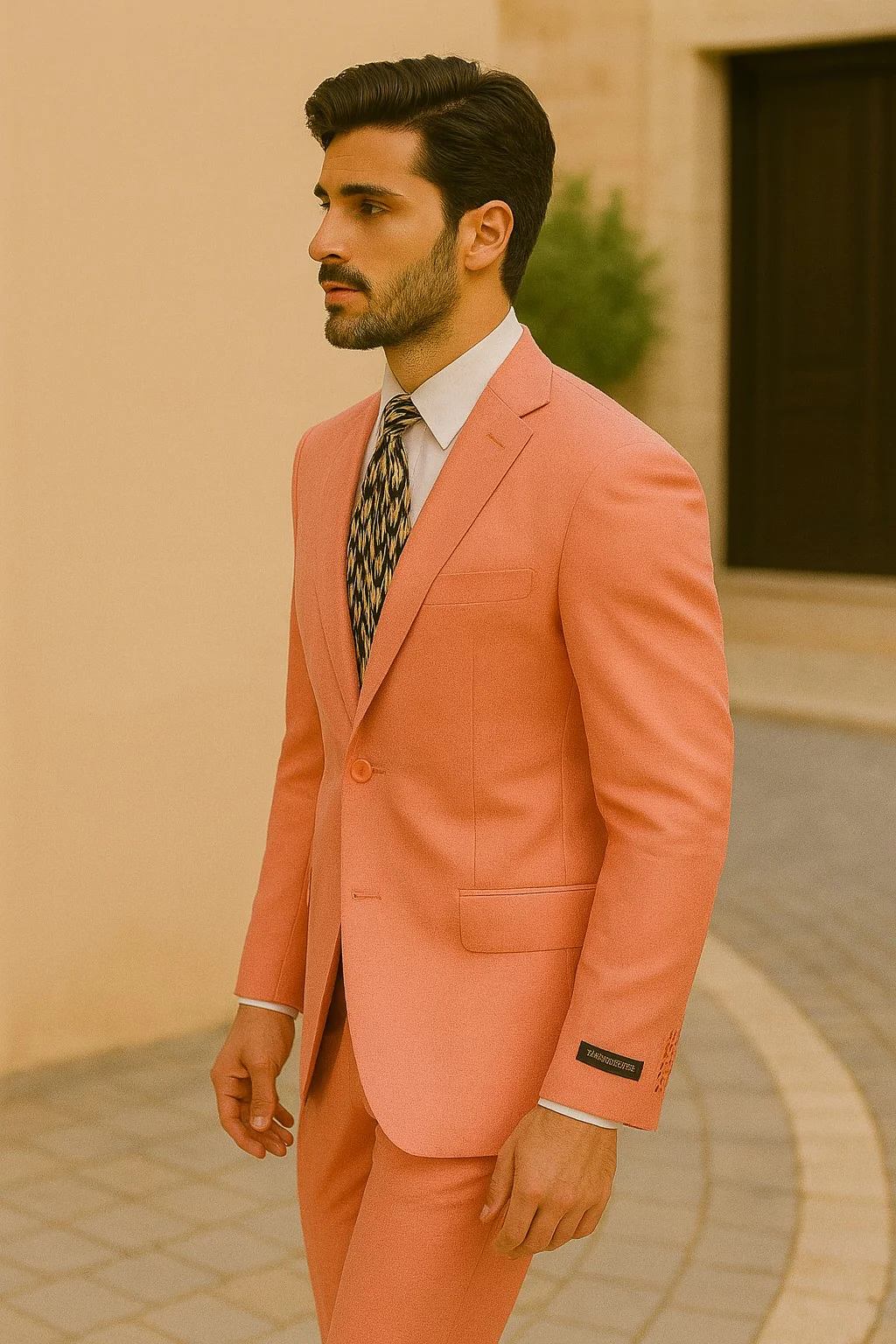 Mens Coral Suit - Coral Sport Coat - Image 5