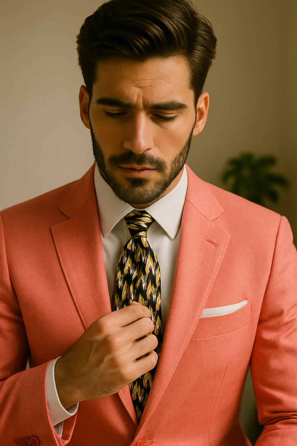 Mens Coral Suit - Coral Sport Coat - Image 9