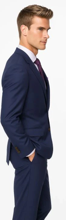 Navy Suit With Lavender Tie for Every Occasion - Image 5