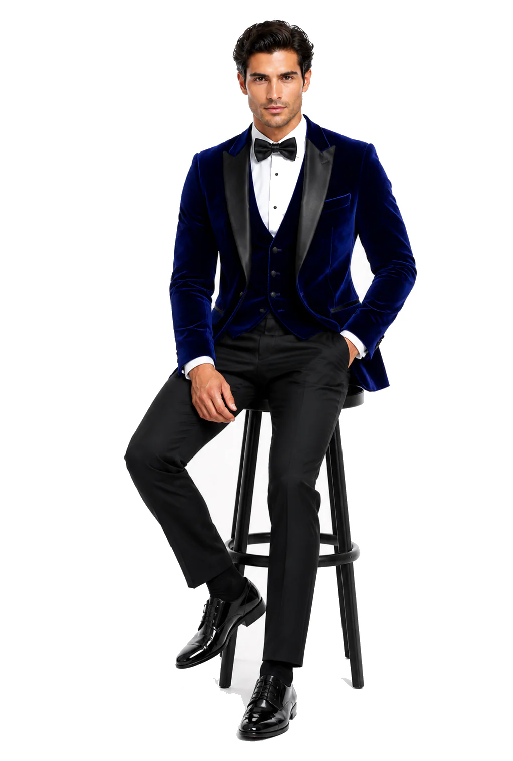 Mens Designer Velvet Tuxedo Jacket in Red - Image 13