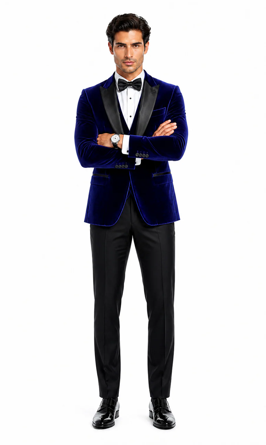 Mens Designer Velvet Tuxedo Jacket in Red - Image 14