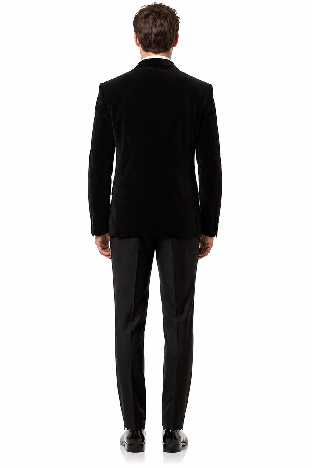 Mens Designer Velvet Tuxedo Jacket in Red - Image 20