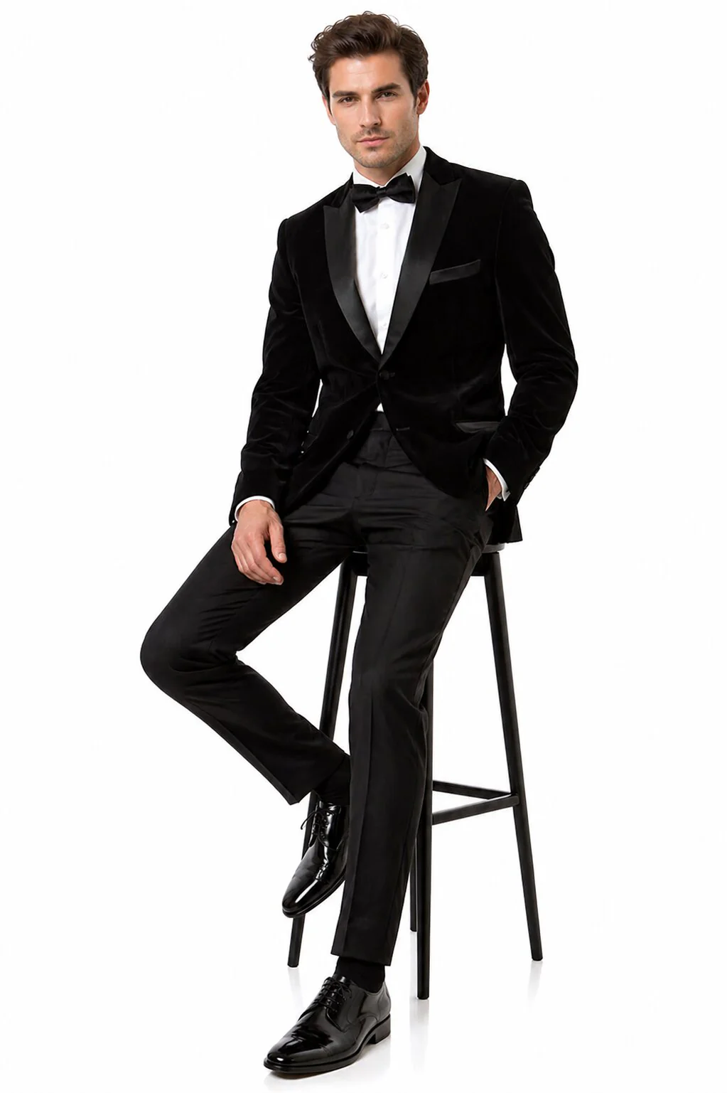 Mens Designer Velvet Tuxedo Jacket in Red - Image 22