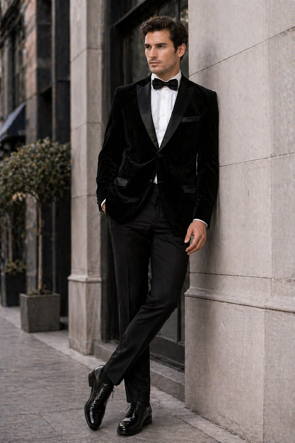 Mens Designer Velvet Tuxedo Jacket in Red - Image 24