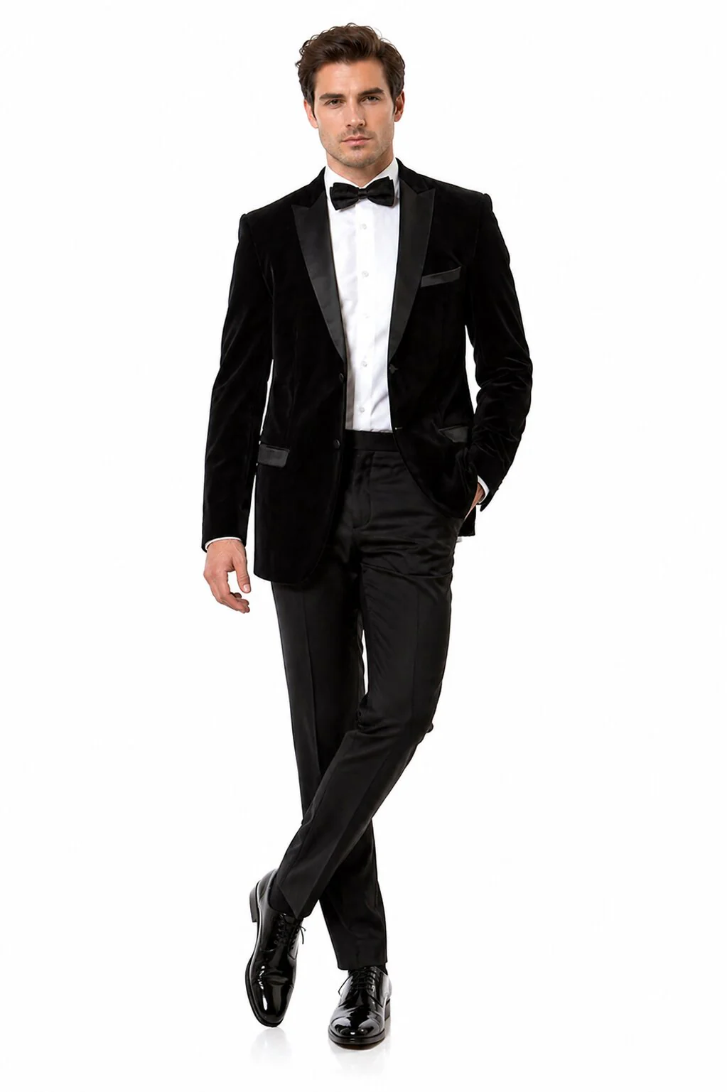 Mens Designer Velvet Tuxedo Jacket in Red - Image 26