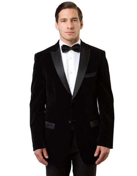 Mens Designer Velvet Tuxedo Jacket in Red - Image 29