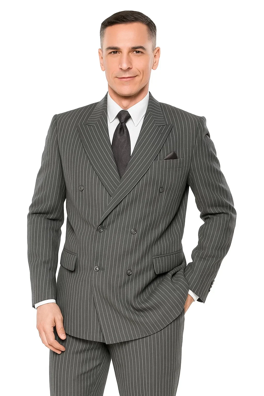Gomez Addams Pinstripe Suit for Every Occasion - Image 5