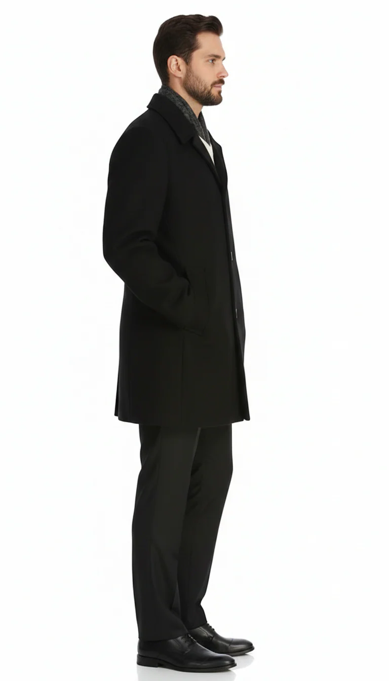 Men'S Dress Coat 34 Model With Vent Wool Blen Online Discount Fashion Sale - Image 7