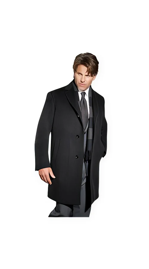 Men's Dress Coat 90% Wool Sports Coat Charcoal Men's Overcoat Winter Men's Topcoat Sale