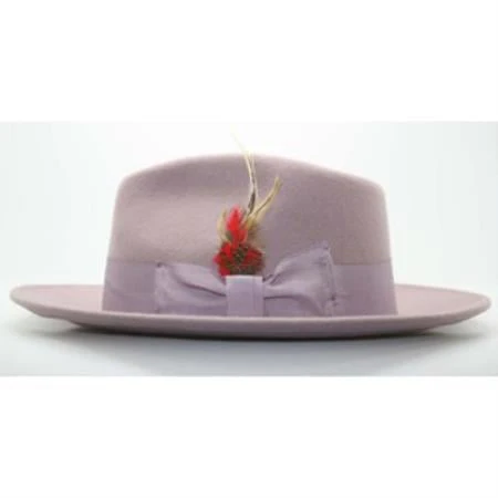 Mens Dress Hat Mens Lavender Fedora Hat