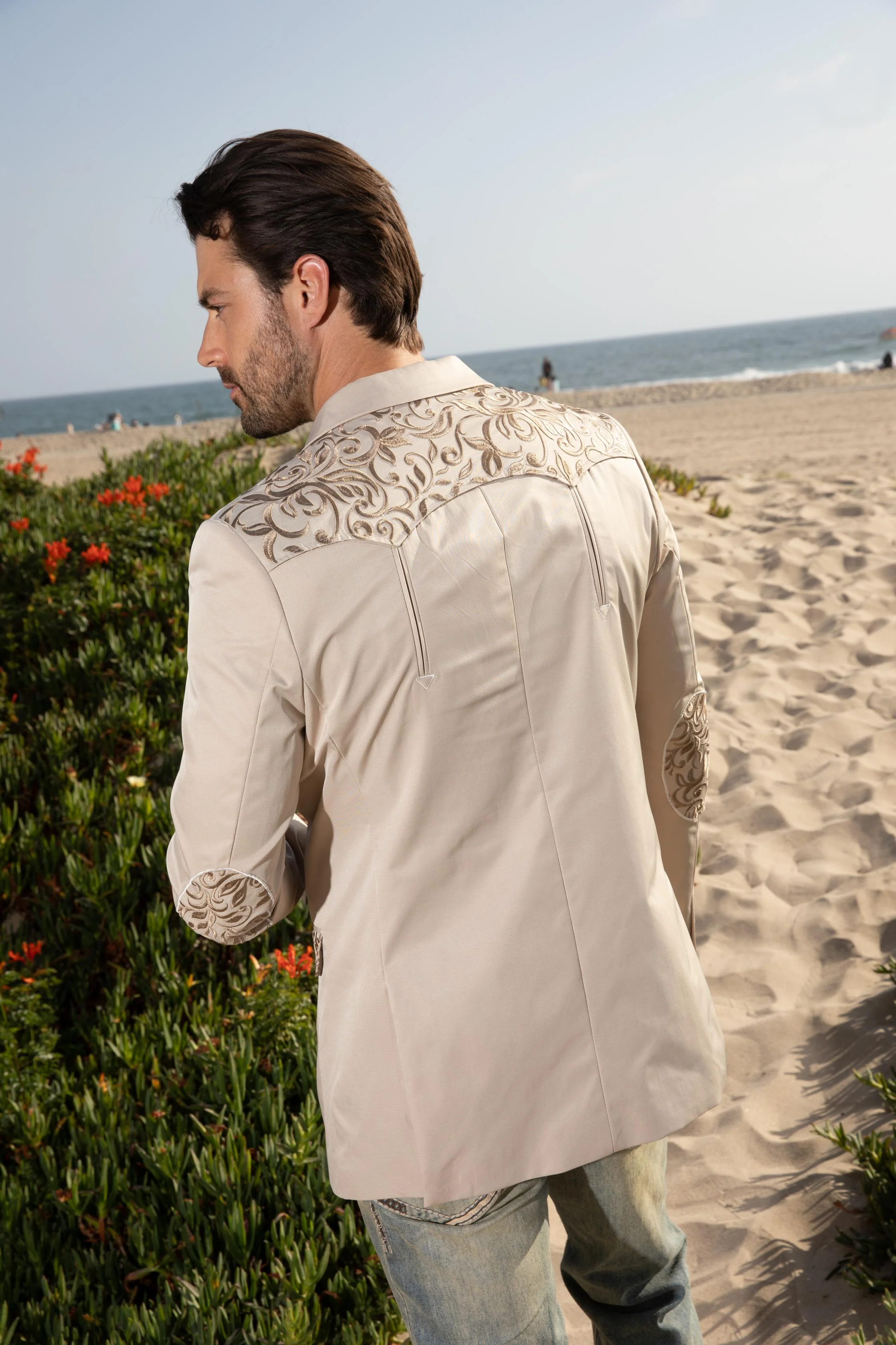 Men’s Embroidery Blazer – Fashion Designer Dress Jacket for Formal and Party Wear - Image 3