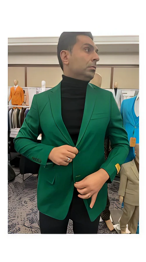 Mens Emerald Green Blazer - Green Sport Coat - Summer Jacket - Blazer - Image 9