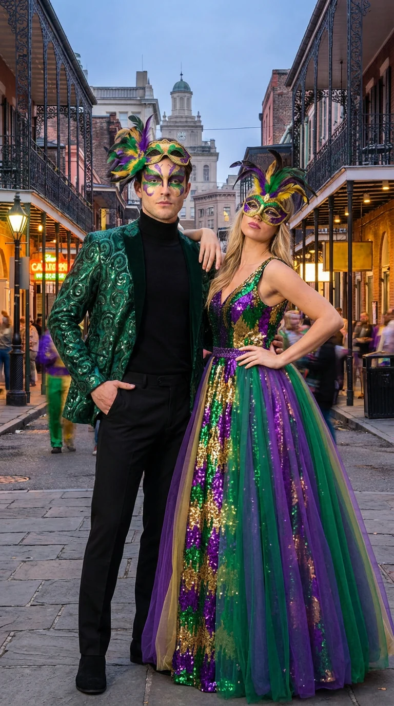 Mens Emerald Green Mardi Gras Blazer with Black Satin Lapel – Paisley Swirl Pattern Formal Party Jacket - Image 9
