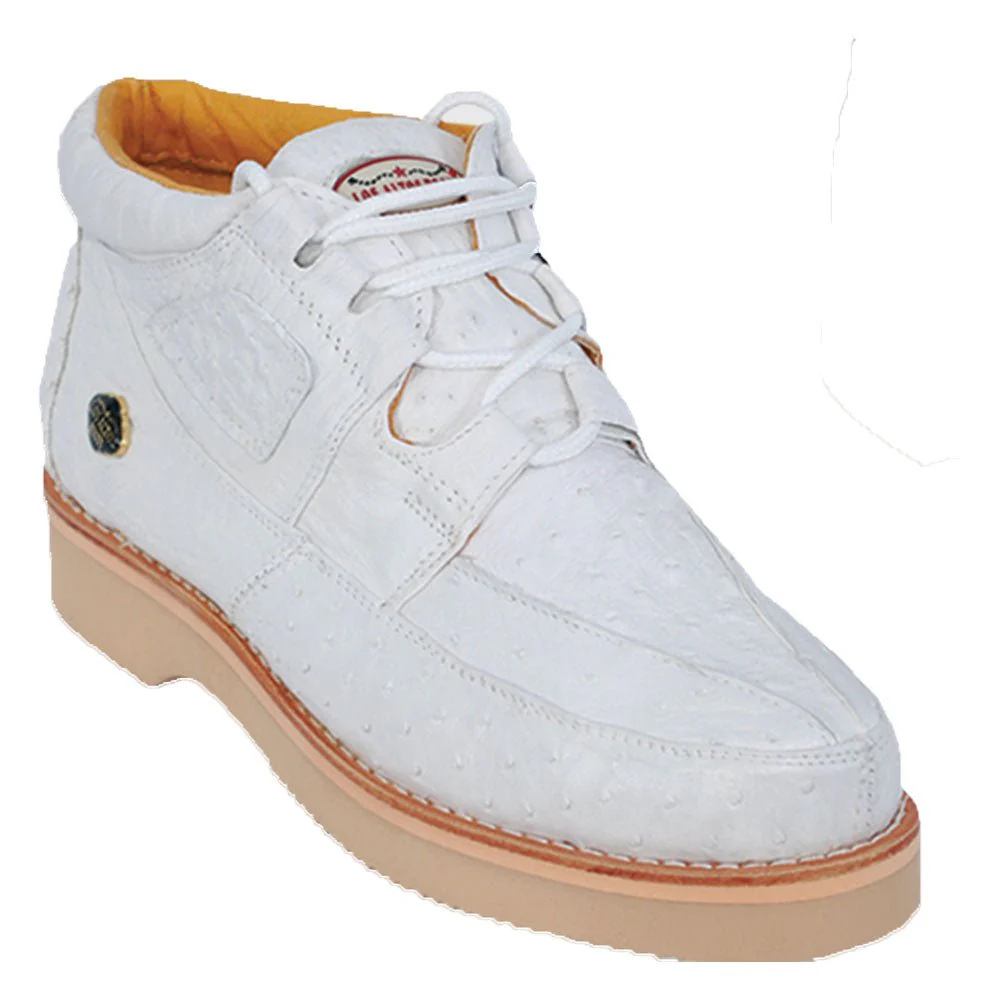 Mens Exotic Sneakers - Alligator Sneakers By Brand  in Color MANTEQUILLA/BLANCO/HUESO - Image 2