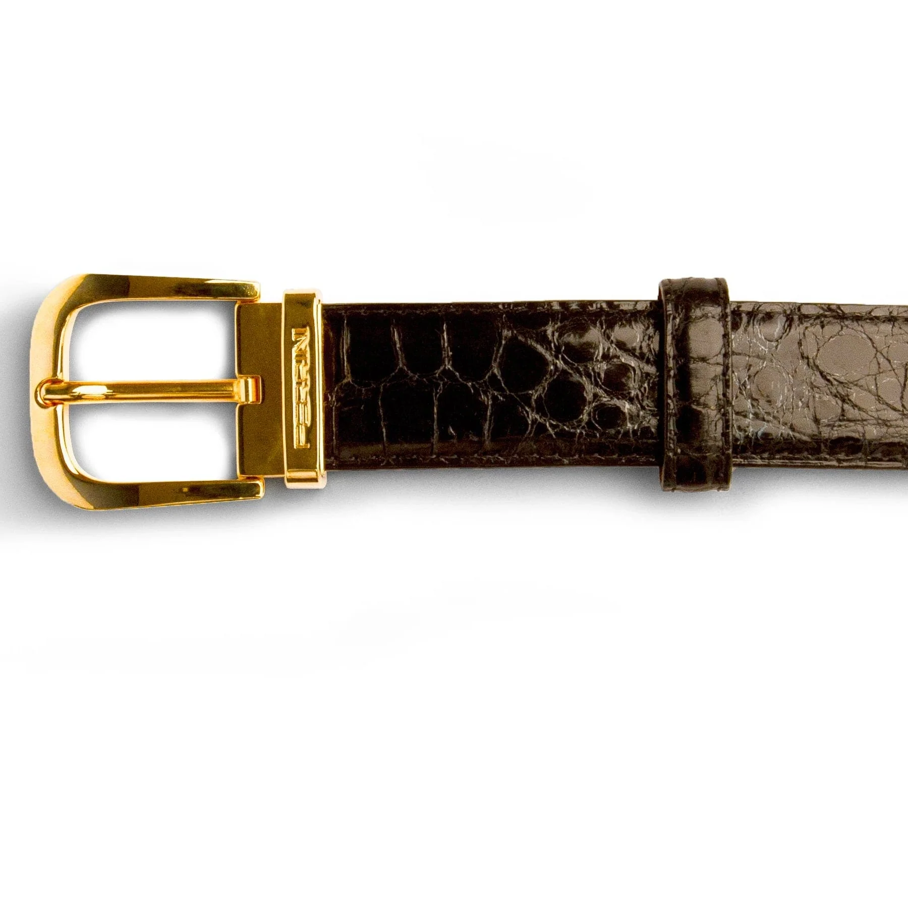 Men's Genuine Exotic Animal Skin Ferrini Hornback Crocodile Card Holder by Ferrini USA - Image 2
