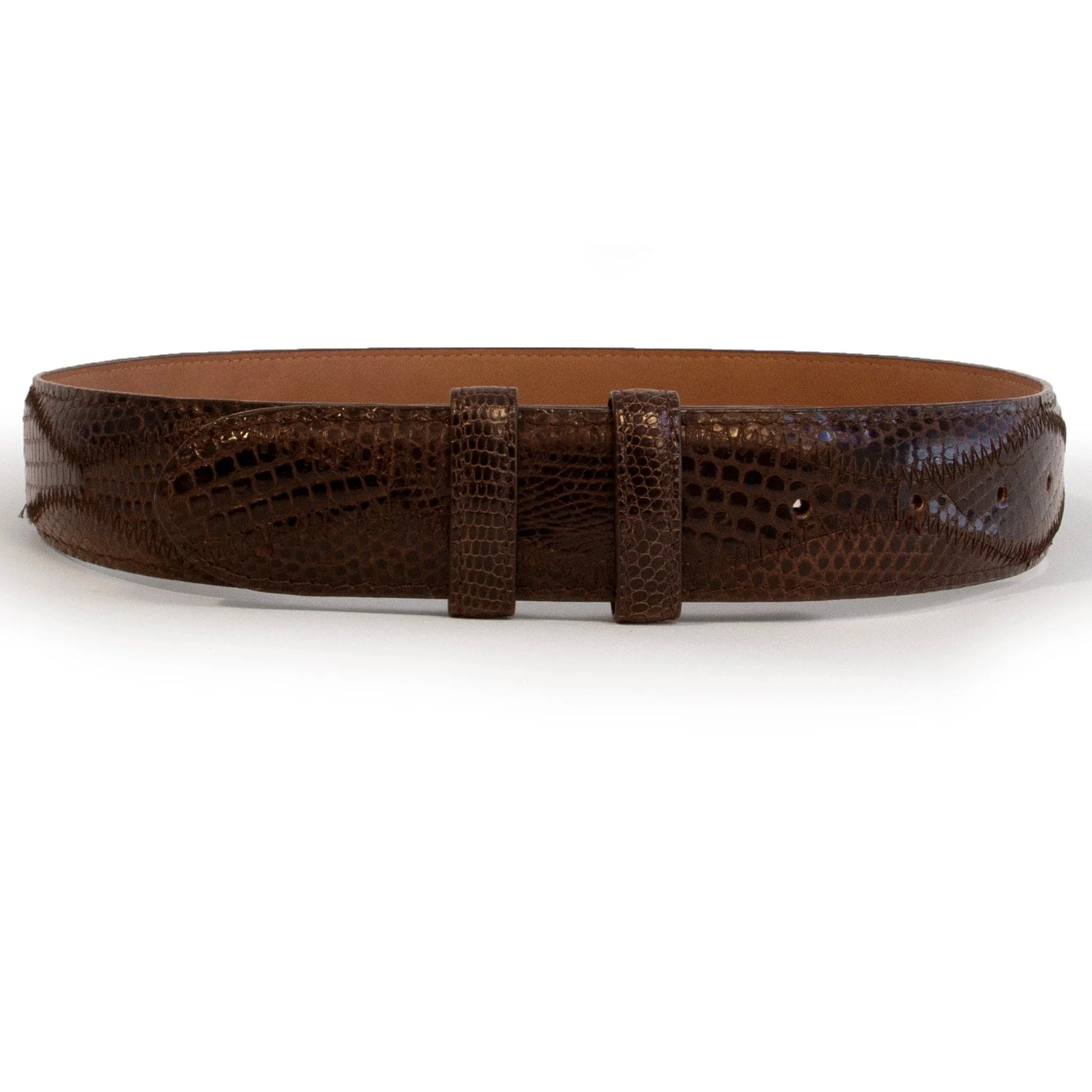 Men's Genuine Exotic Animal Skin Ferrini Hornback Crocodile Card Holder by Ferrini USA - Image 2