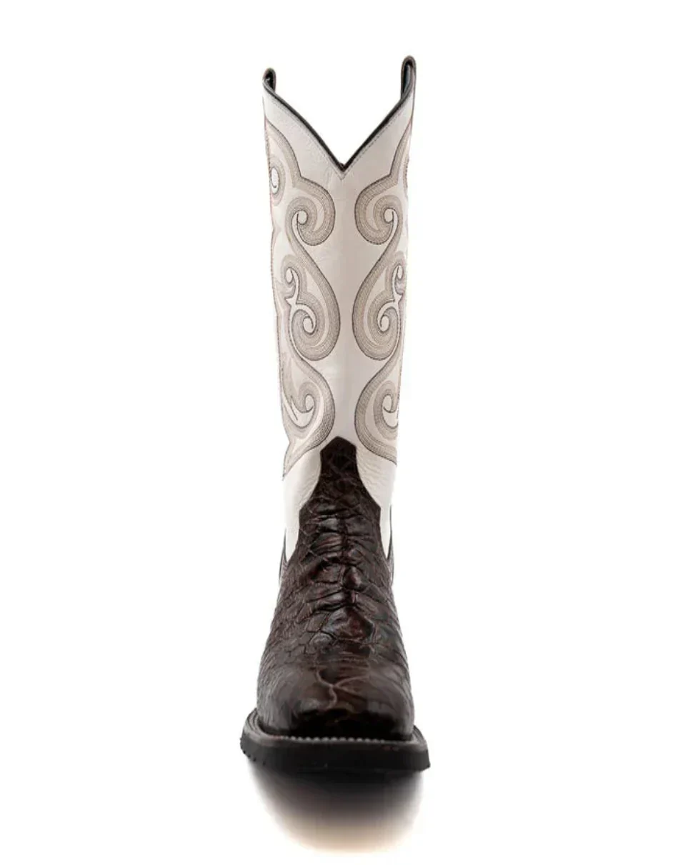 Men's Genuine Exotic Animal Skin Ferrini Hornback Crocodile Card Holder by Ferrini USA - Image 2