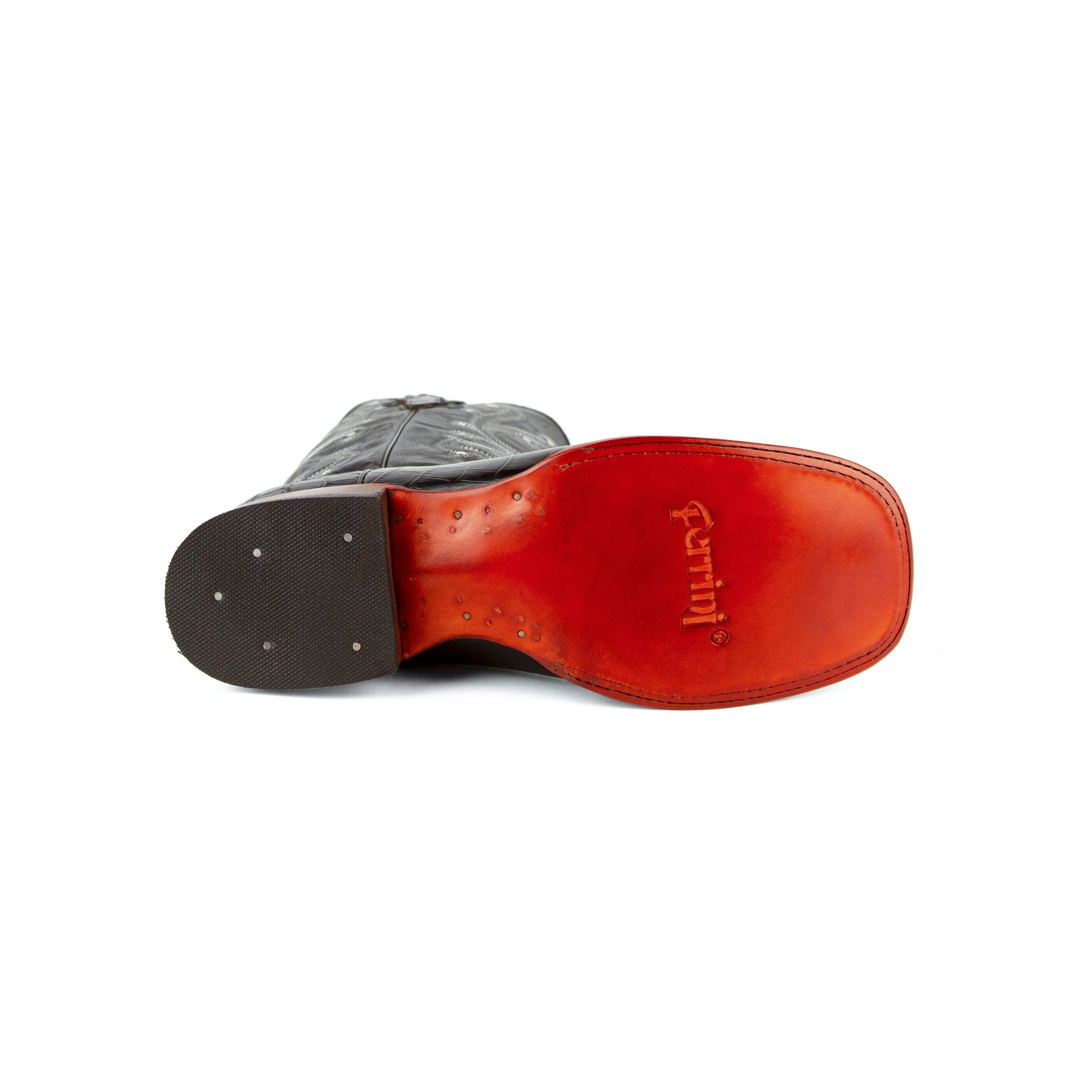 Men's Genuine Exotic Animal Skin Ferrini Hornback Crocodile Card Holder by Ferrini USA - Image 6