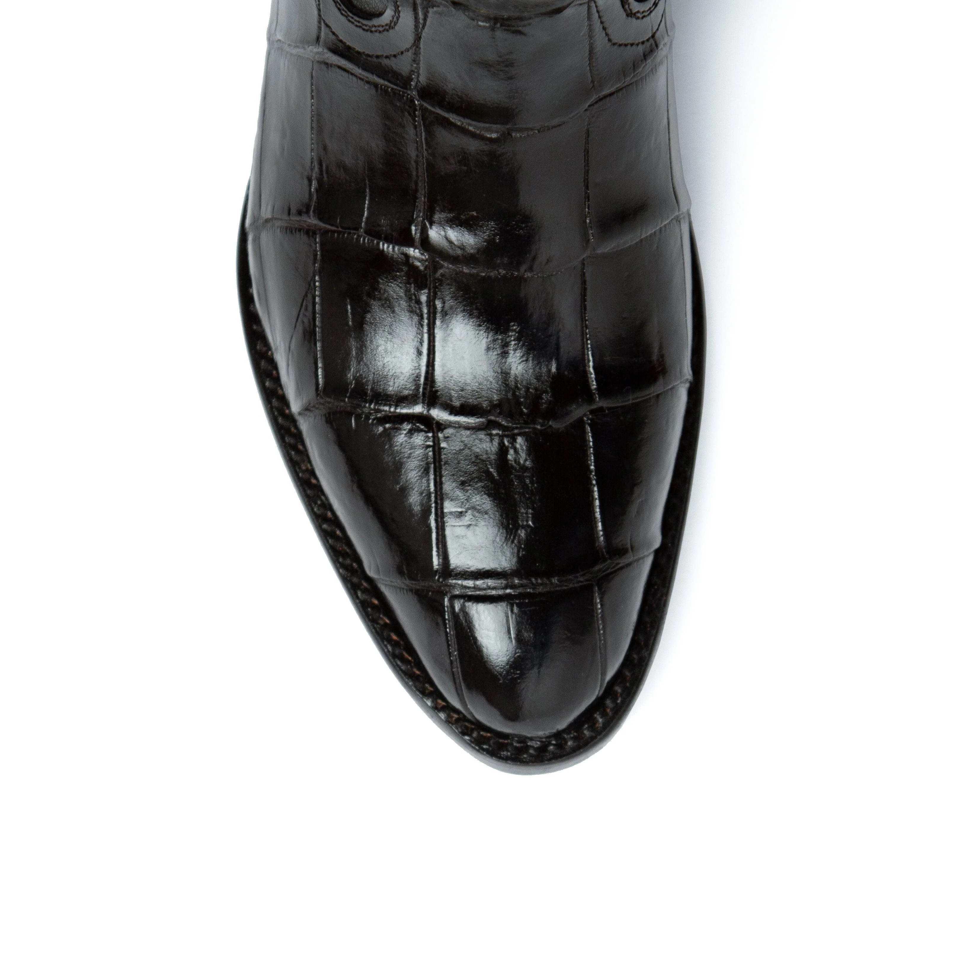Men's Genuine Exotic Animal Skin Ferrini Hornback Crocodile Card Holder by Ferrini USA - Image 2