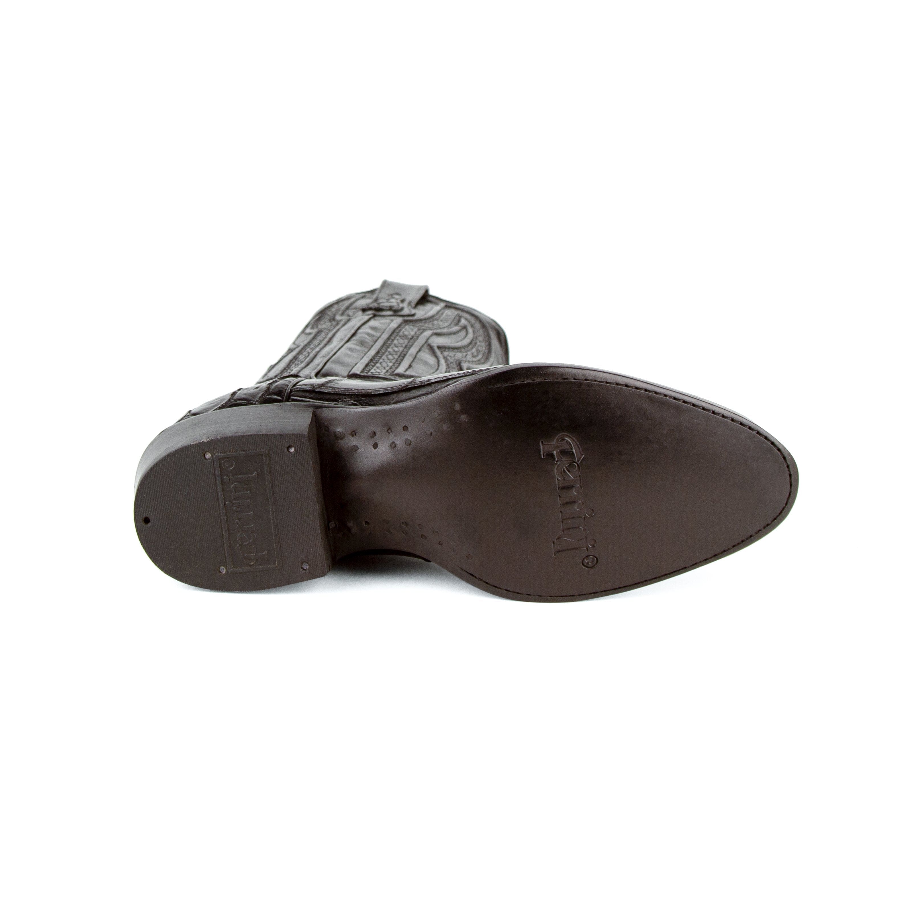 Men's Genuine Exotic Animal Skin Ferrini Hornback Crocodile Card Holder by Ferrini USA - Image 6
