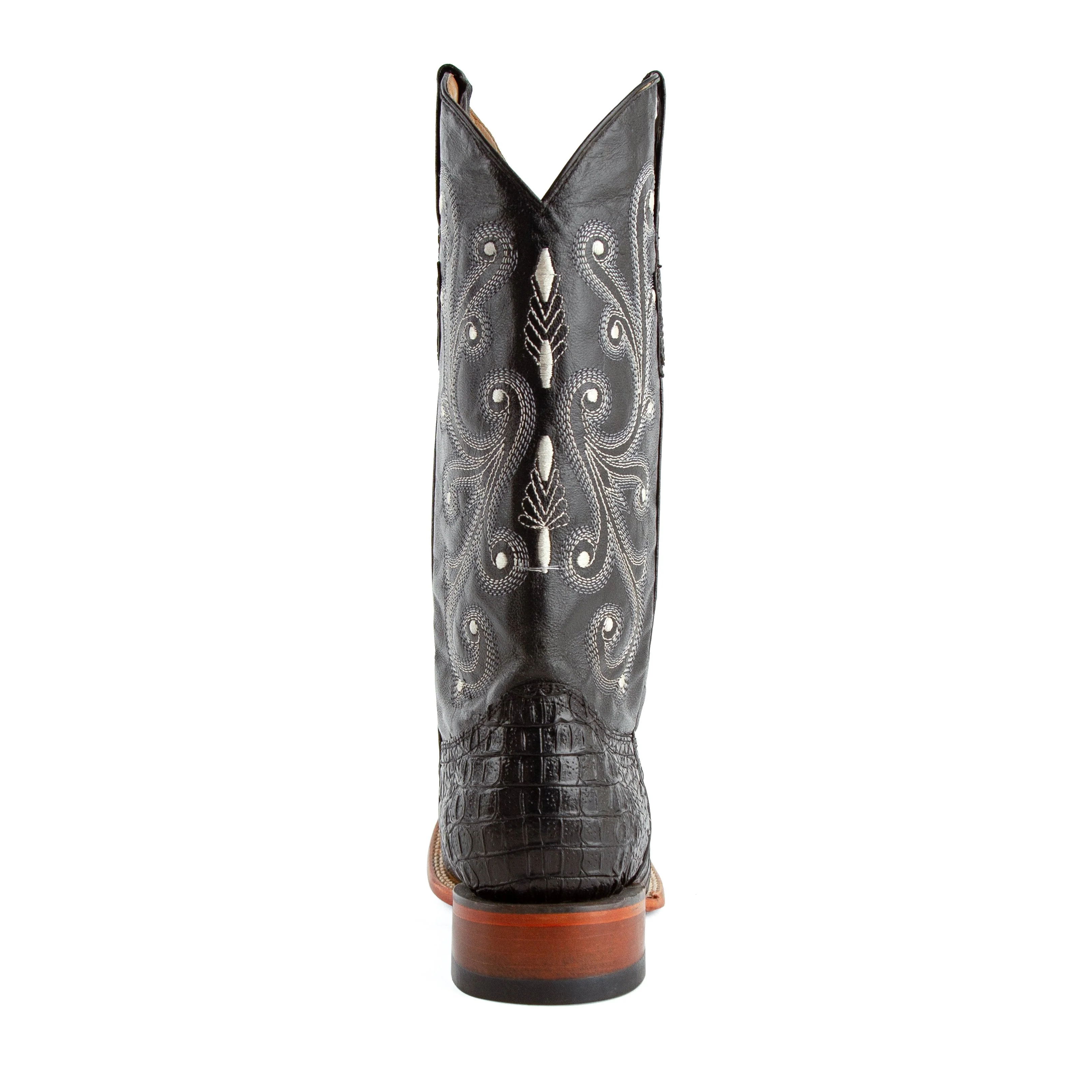Men's Genuine Exotic Animal Skin Ferrini Hornback Crocodile Card Holder by Ferrini USA - Image 5
