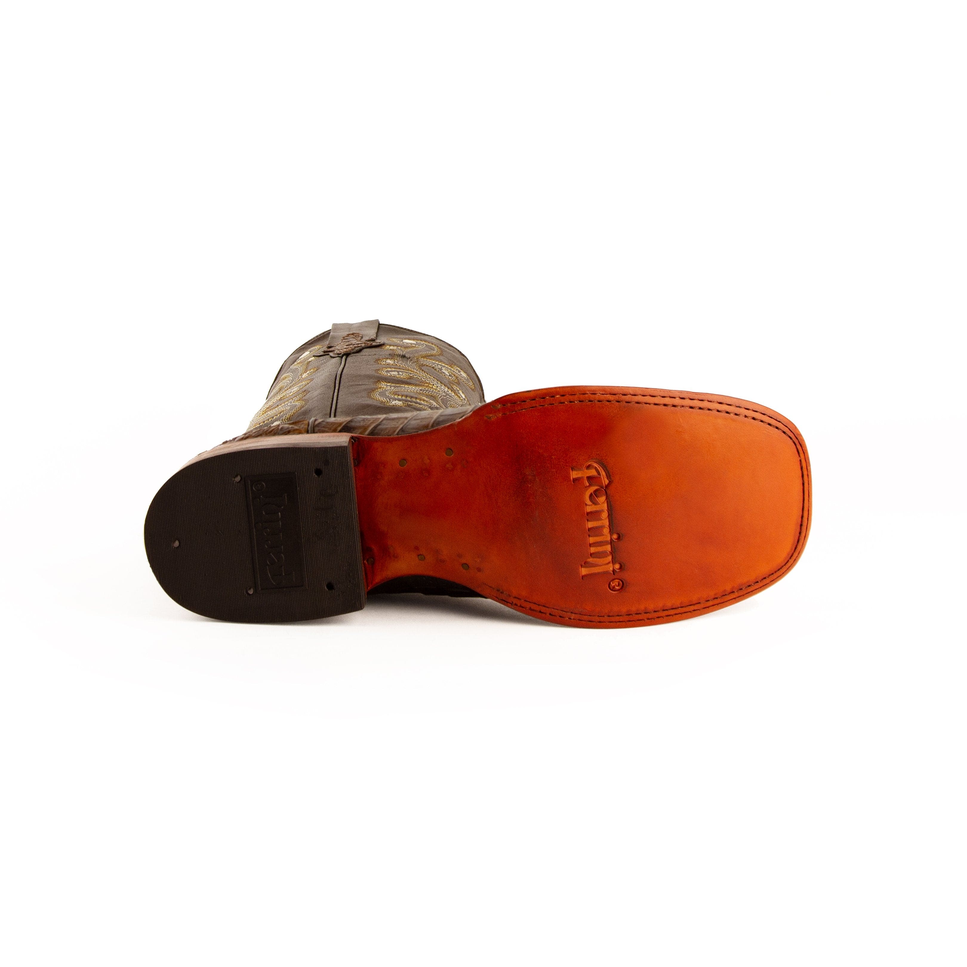 Men's Genuine Exotic Animal Skin Ferrini Hornback Crocodile Card Holder by Ferrini USA - Image 6