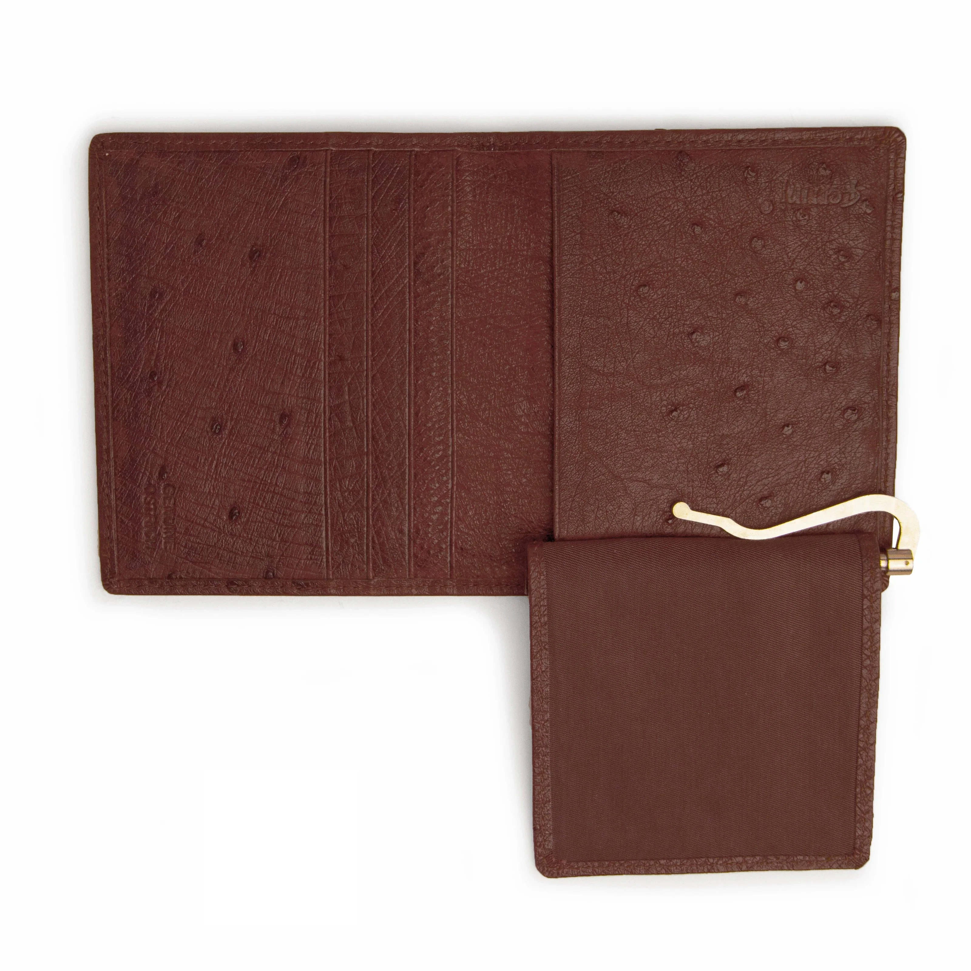 Men's Genuine Exotic Animal Skin Ferrini Hornback Crocodile Card Holder by Ferrini USA - Image 3