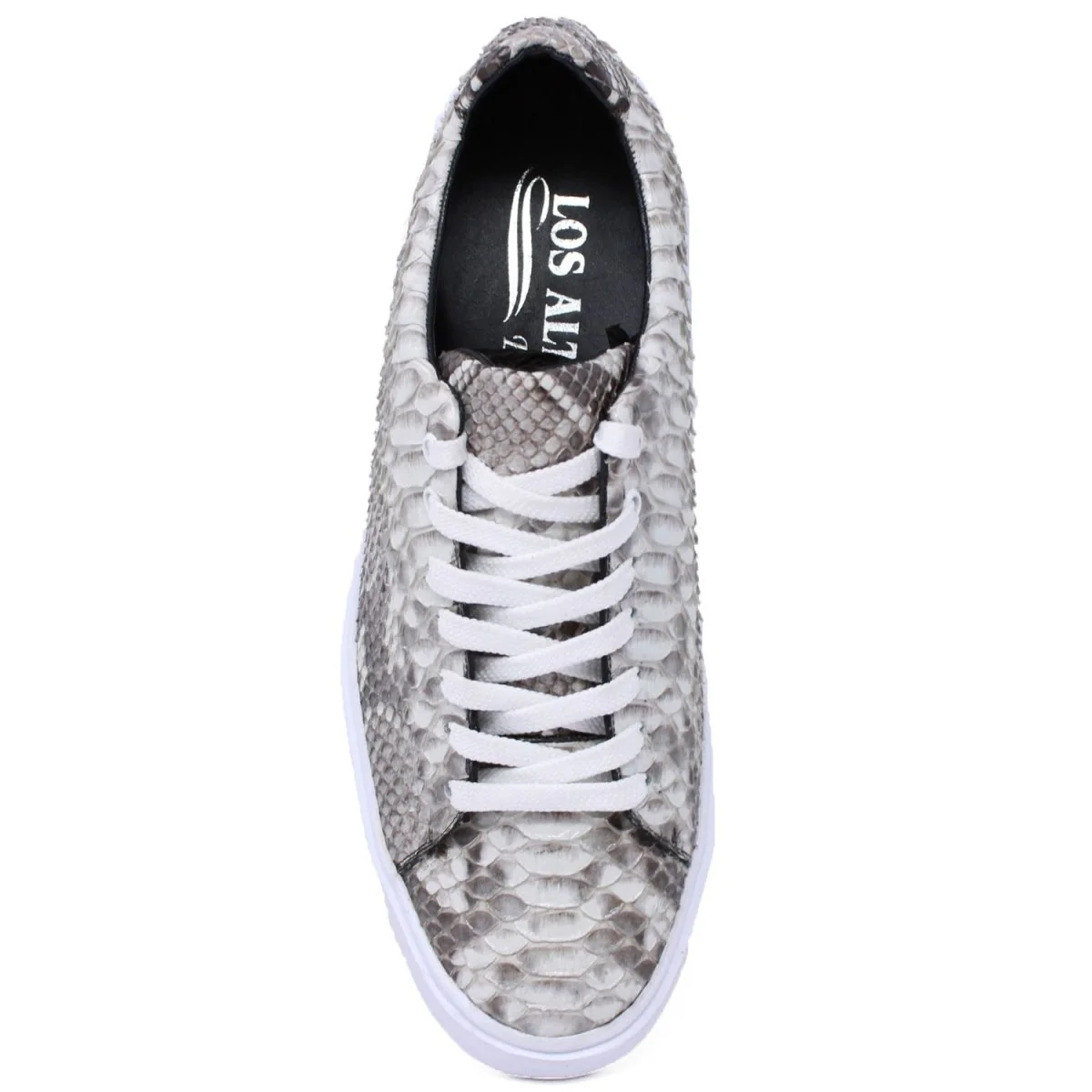 Men's Genuine Full Python Skin Sneakers - Natural - Image 5