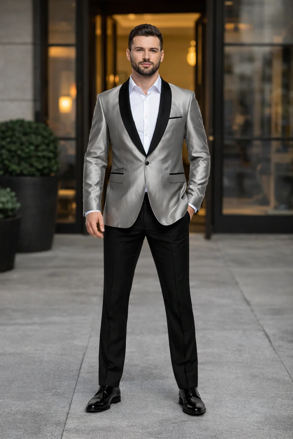 Men's Gray Cheap Priced Fashion big and tall Sport coats - Image 3