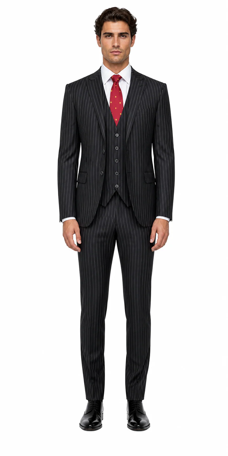 Mens Great Gatsby Outfit - 1920s Gangster Outfit Look in Black - Unique product description and key features