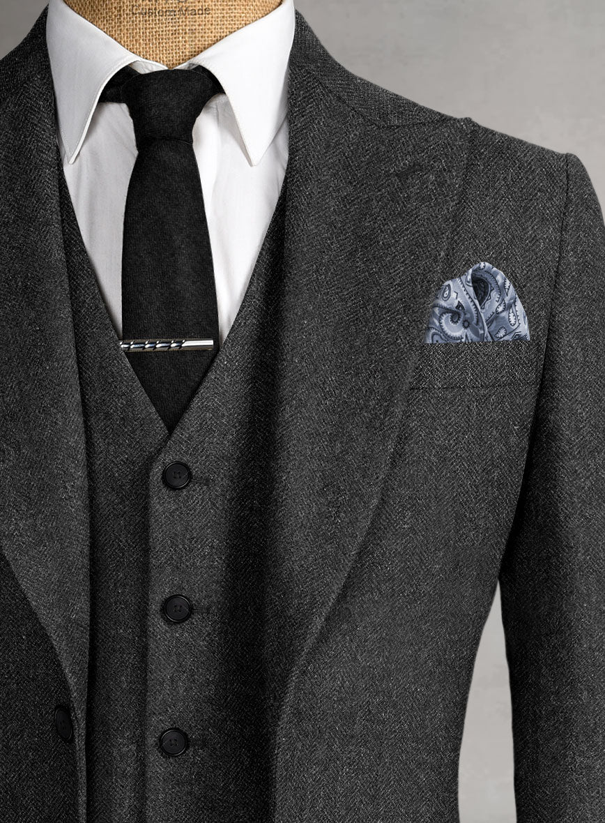 Mens Great Gatsby Outfit - 1920s Gangster Outfit Look in Charcoal - Image 3