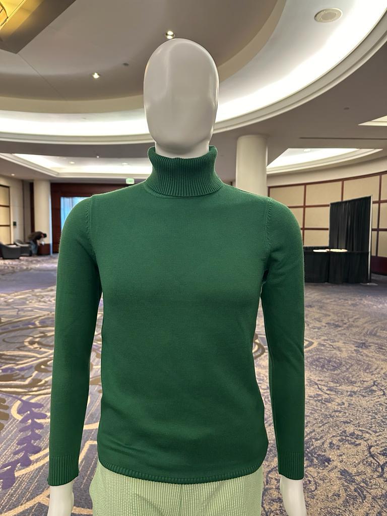 Mens Green Slim Fit Turtleneck Sweater β Lightweight Knit Pullover in Emerald Green - Image 5