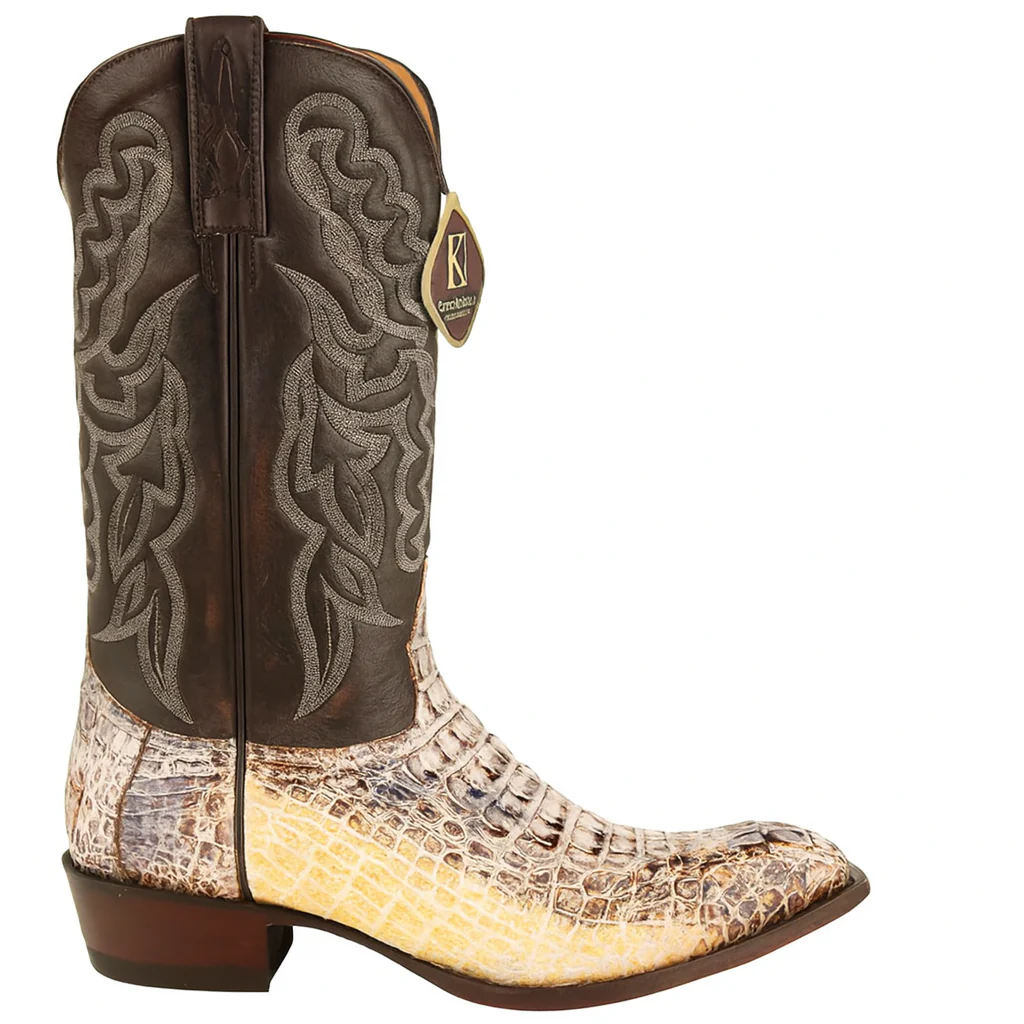 Mens King Exotic Caiman Hornback Cowboy Boots Natural (4980249) - Image 3