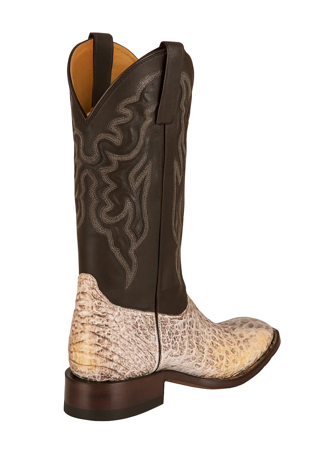 Mens King Exotic Caiman Hornback Cowboy Boots Natural (4980249) - Image 6