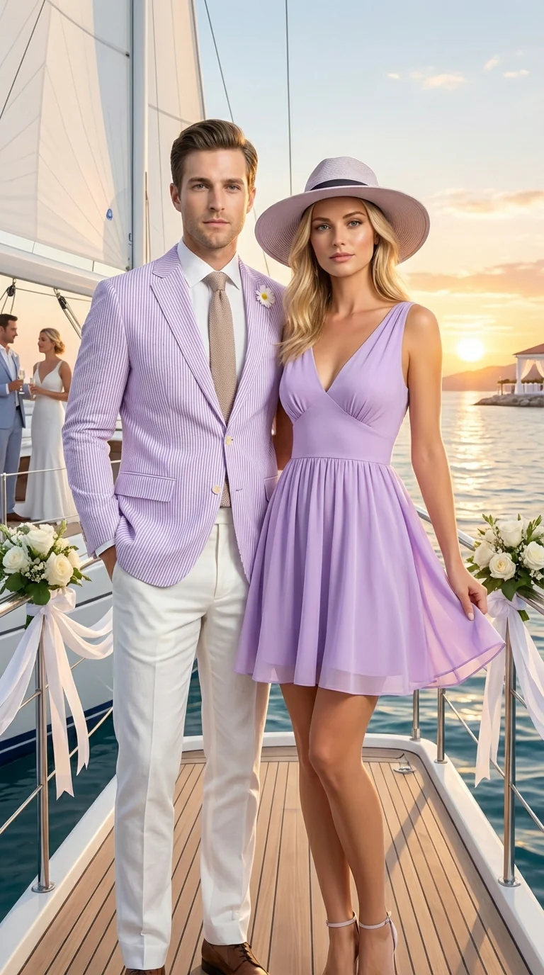 Mens Lavender Seersucker Blazer β Lightweight Striped Summer Sport Coat Casual Smart Formal Jacket - Image 11