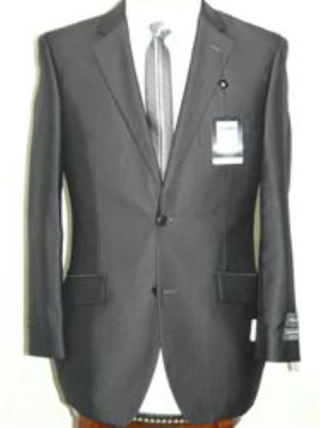 Mens Lightweight Suit - Summer Dress Suits - Charcoal - Image 2