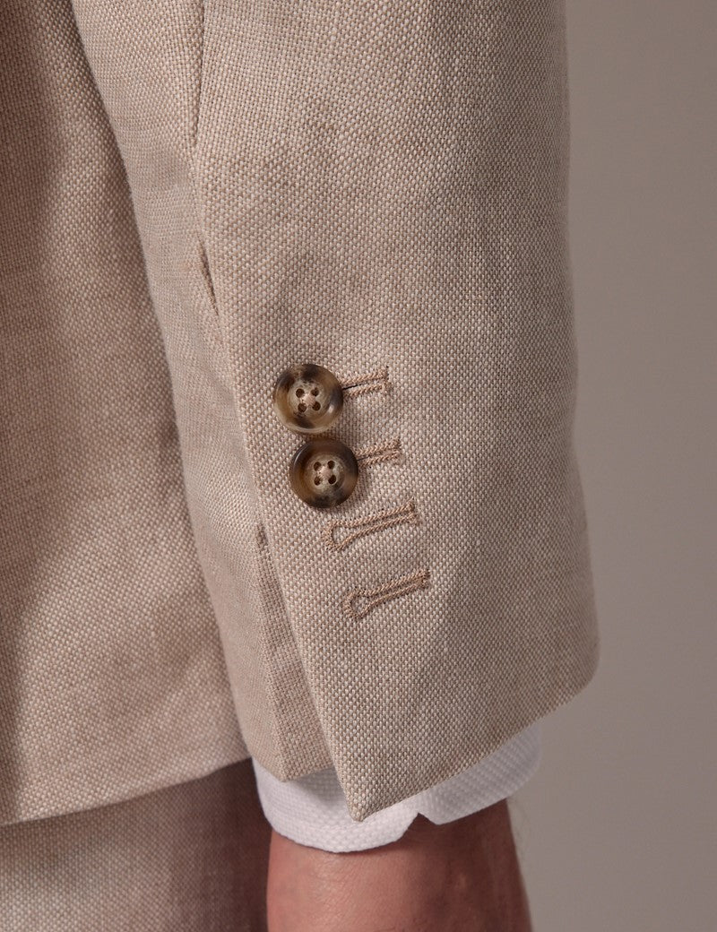 Mens Linen Suit For Beach Wedding - Summer Suit in Cream - Image 10