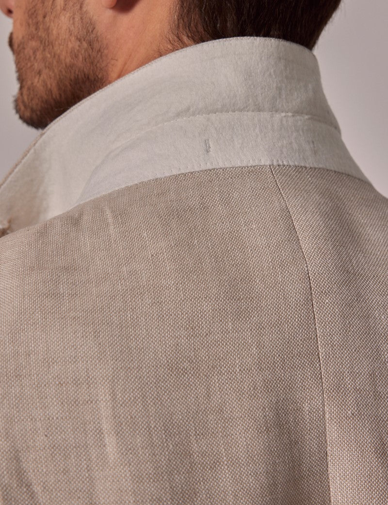 Mens Linen Suit For Beach Wedding - Summer Suit in Cream - Image 5