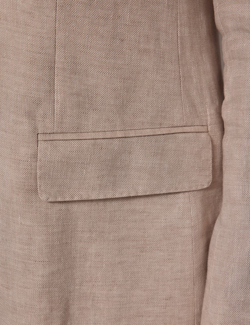 Mens Linen Suit For Beach Wedding - Summer Suit in Cream - Image 8