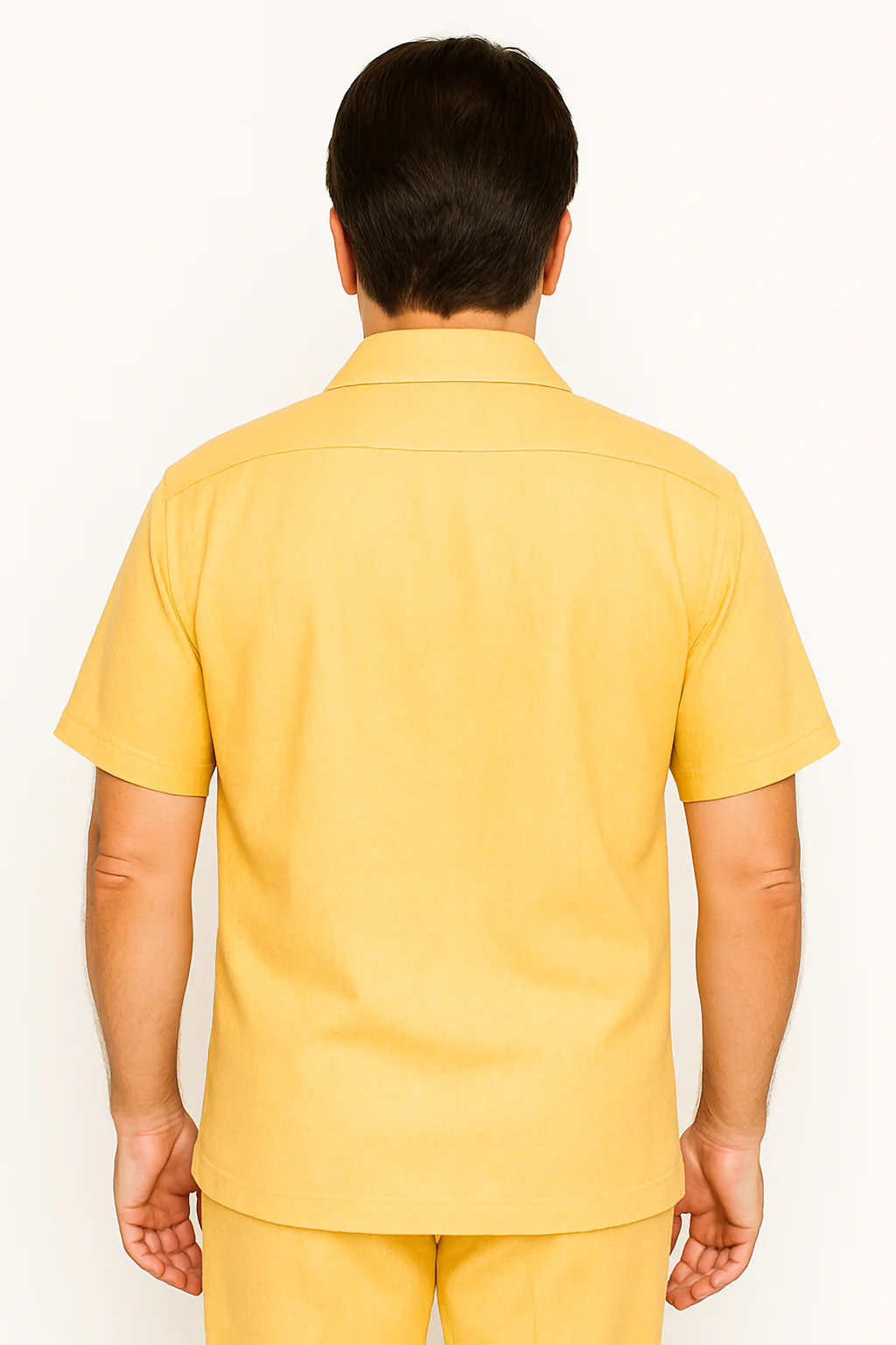 Mens Linen Walking Suit - Yellow Summer Outfit - Mens Linen Suit - Image 6