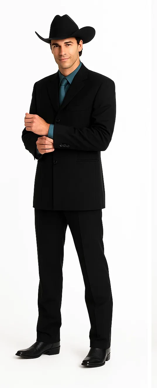 Men's Long Black Fashion Dress Zoot suits - Image 6