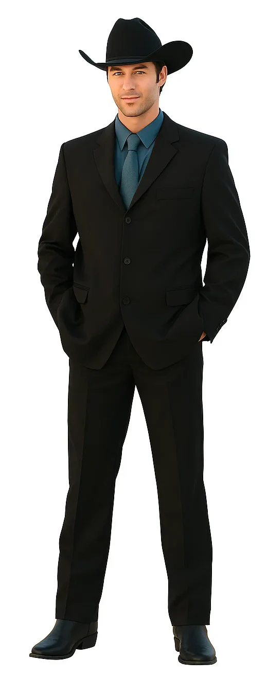 Men's Long Black Fashion Dress Zoot suits - Image 7