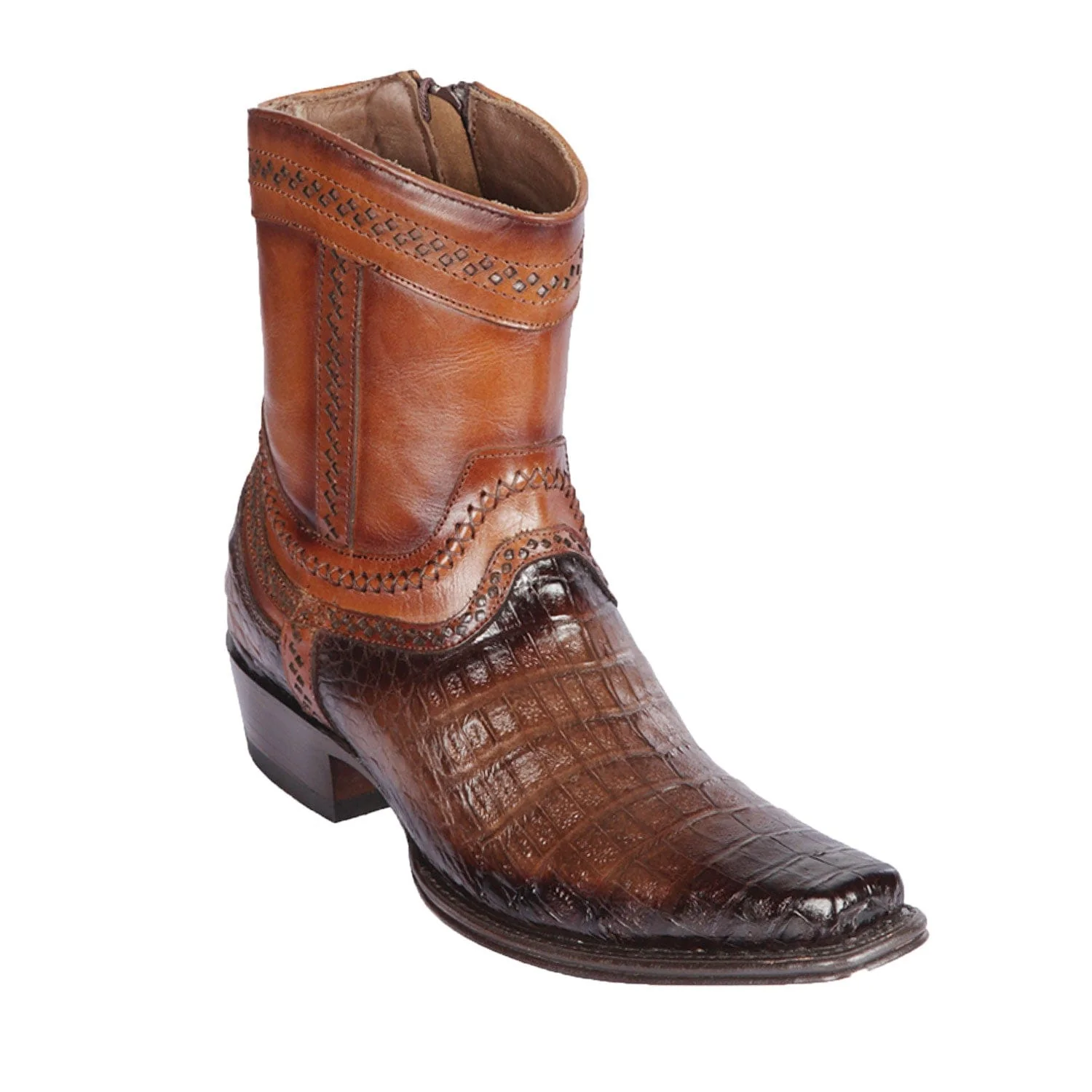 Men's Los Altos Caiman Belly European Toe Short Boots 76B82 - Image 2