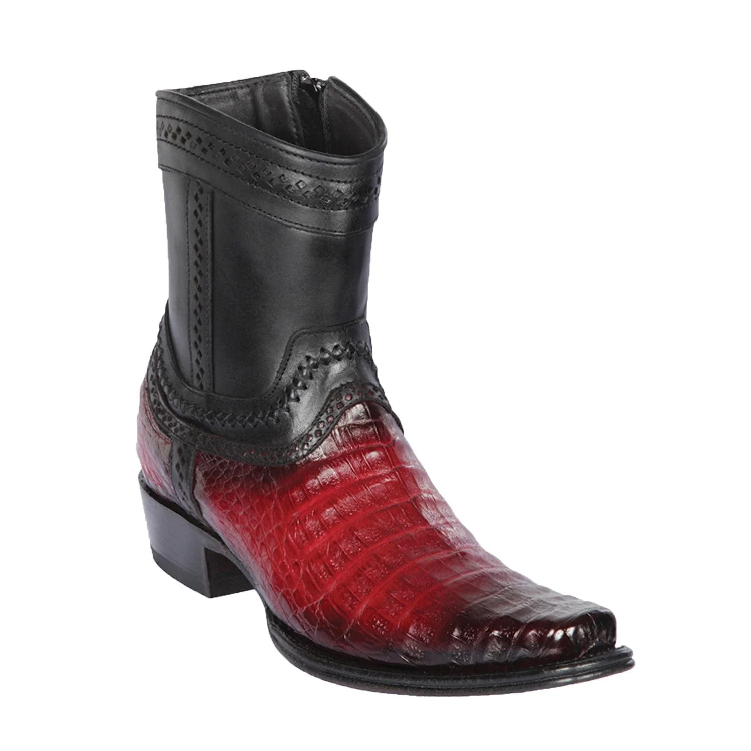 Men's Los Altos Caiman Belly European Toe Short Boots 76B82 - Image 5