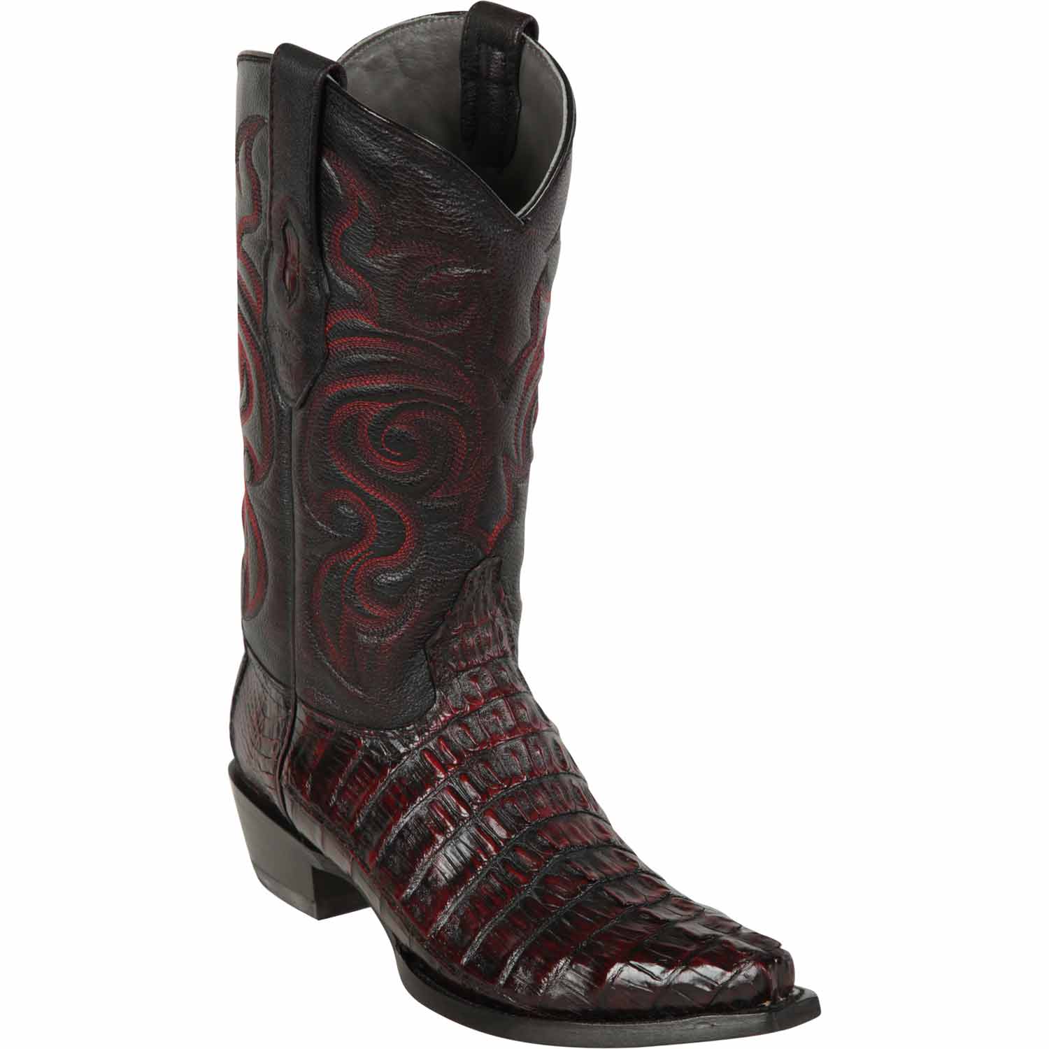 Men's Los Altos Caiman Tail Snip Toe Boots - Image 4