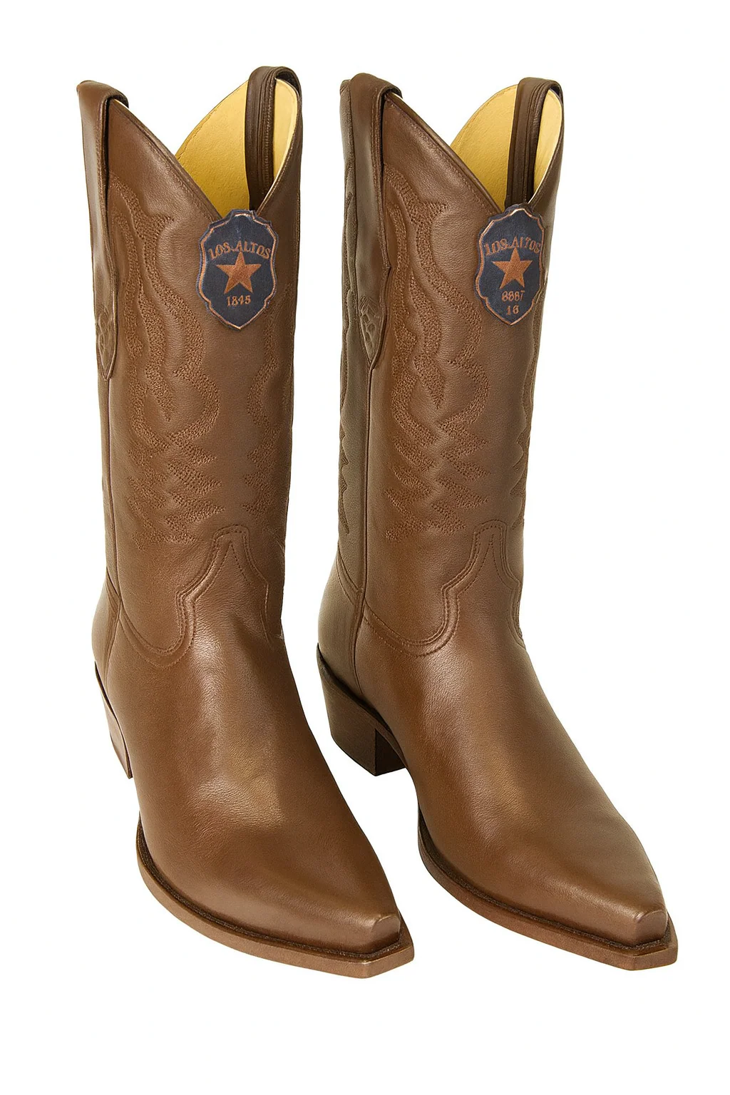 Mens Los Altos Genuine Deer Leather Brown - Image 8